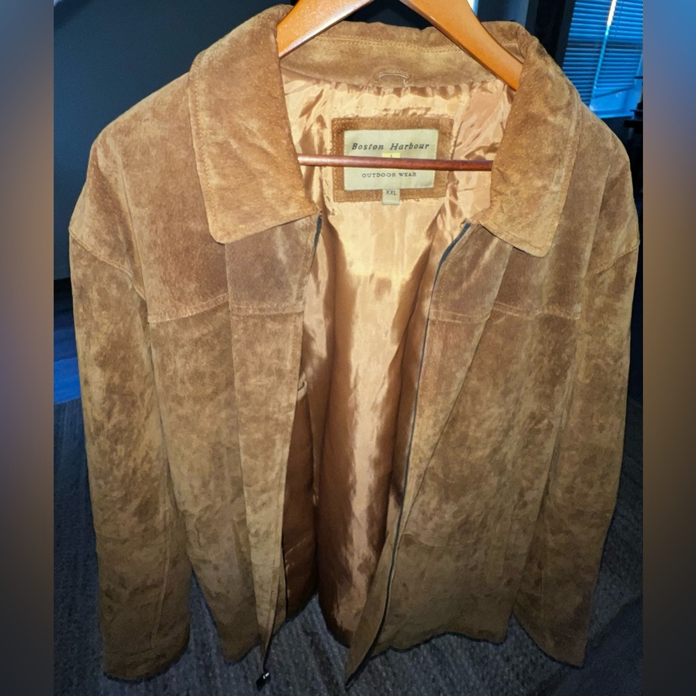 Vintage Men’s Boston Harbor Suede Jacket XXL